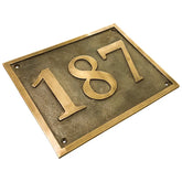 custom brass house numbers plaques